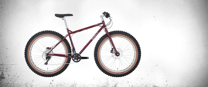 Surly Pugsley fat bike Magma color side view