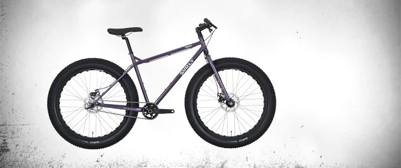 Surly Pugsley fat bike Grape Soda color side view