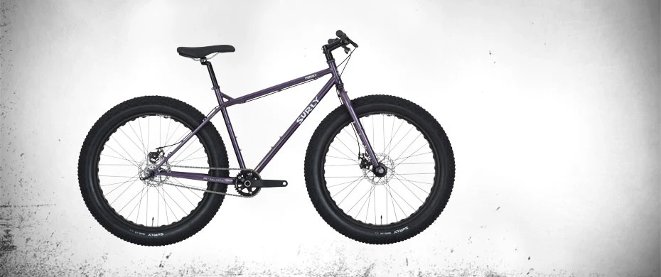 Surly Pugsley fat bike Grape Soda color side view