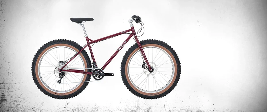 Surly Pugsley fat bike Magma color side view