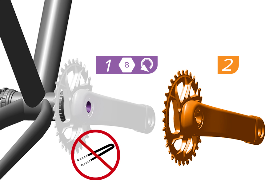 DUB Crankset Removal